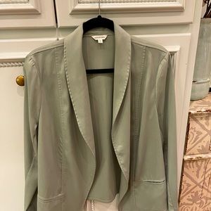 Blazer, ladies, lightweight, light green, Max studio, large, excellent condition